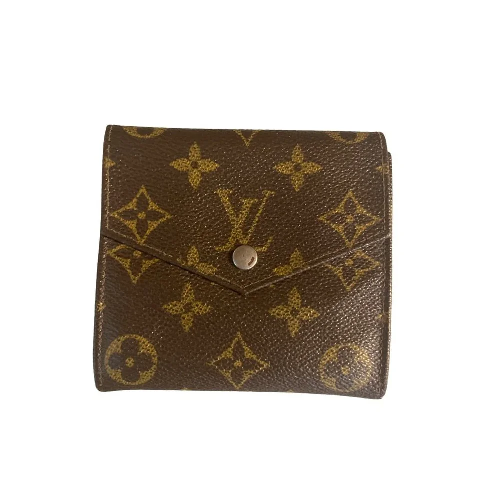Authentic Louis Vuitton‎ Monogram Porte Monnaie Billets Wallet M61660 LV 4687G